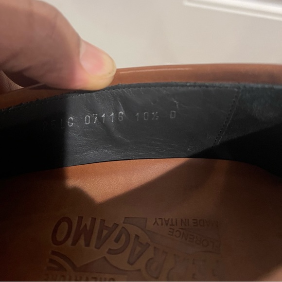 Salvatore Ferragamo Tan Brown Penny Loafer Sz 10.5 D - Picture 8 of 12